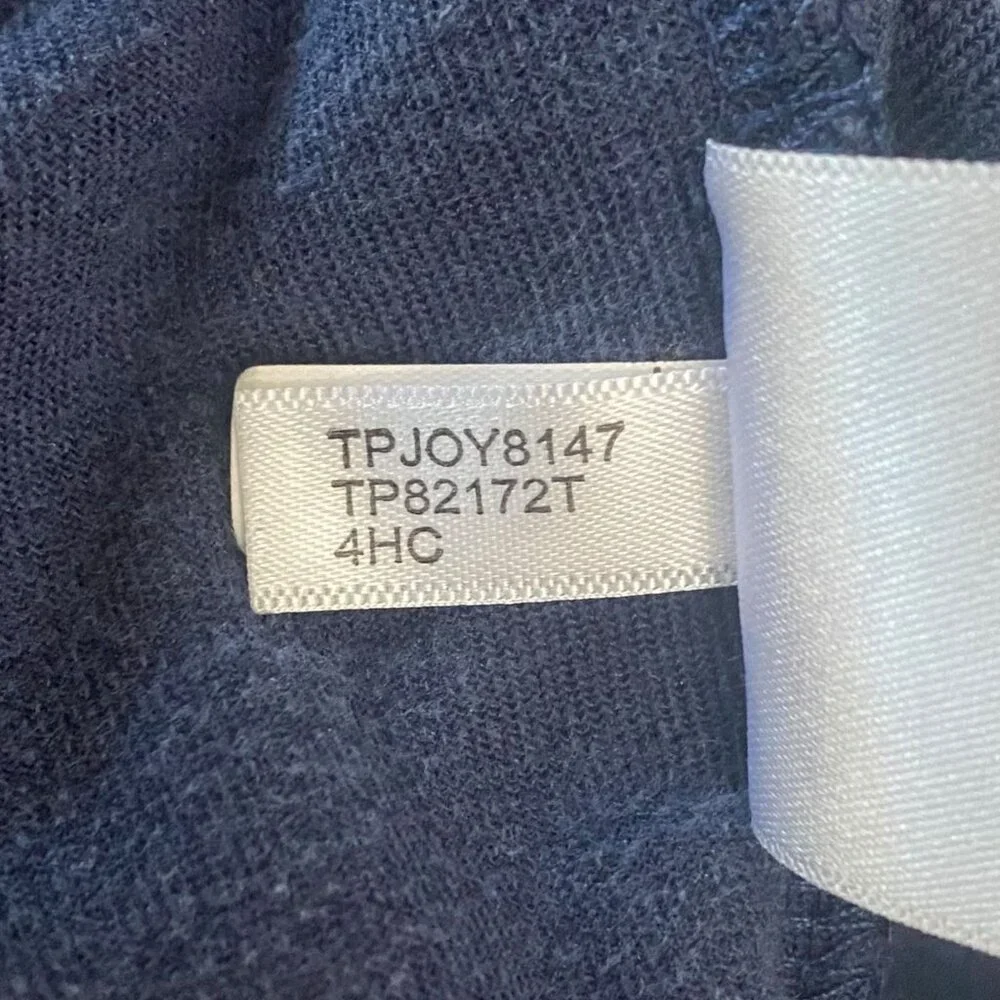 Y2K Tommy Hilfiger Sport Velour Chevron Hoodie Sweatshirt Blue Women's Medium - Picture 11 of 13